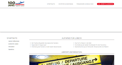 Desktop Screenshot of flughafen-luebeck.de